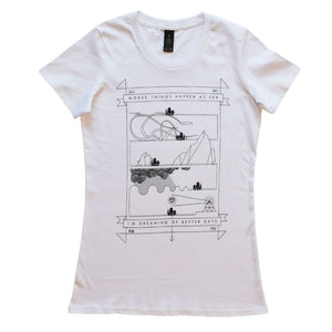 Worse things happen at sea© T-shirt for Her by Anorak®