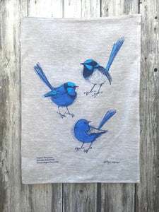 Bridget Farmer - Tea Towel, The Wrens
