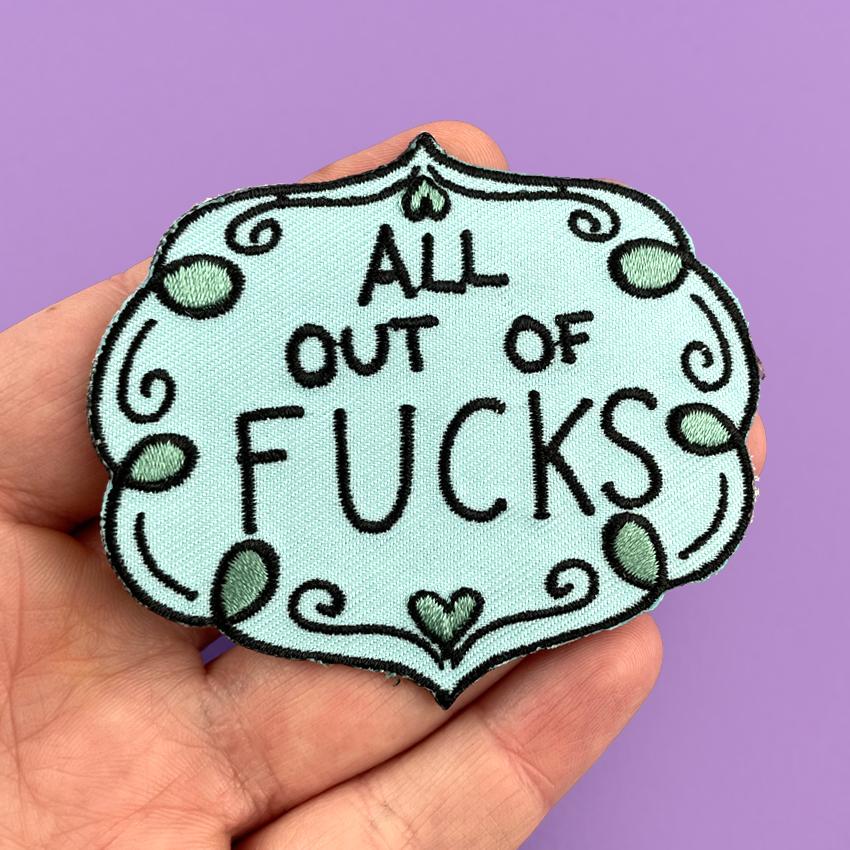 Jubly Umph - All Out Of F***s Embroidered Patch