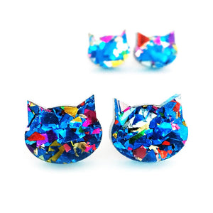 Blossom & Cat Fiesta Cat Earrings - Choose your colour & size!