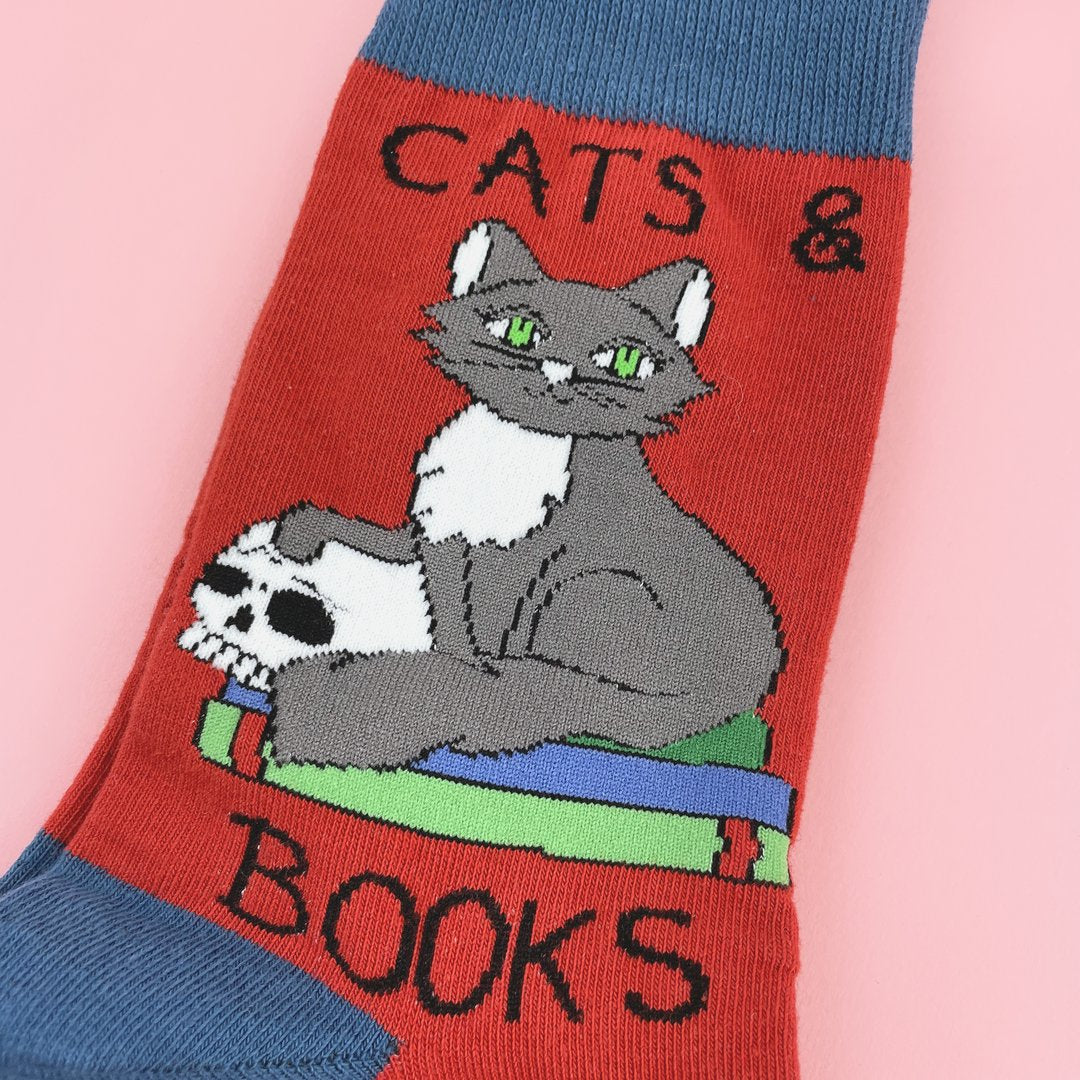 Jubly Umph Cats And Books Socks