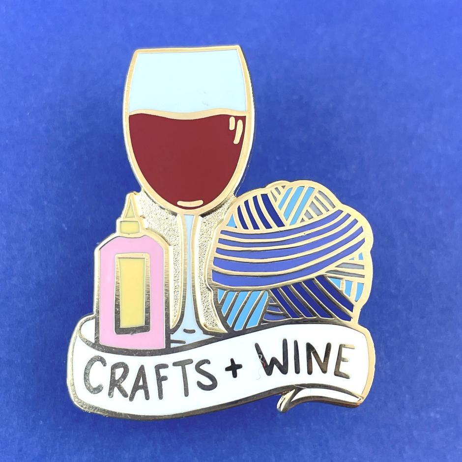 Jubly Umph -  Crafts and wine Lapel Pin