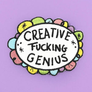 Jubly Umph - Creative F***ing Genius Embroidered Patch