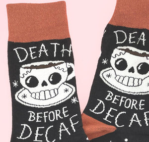 Jubly Umph Death Before Decaf Socks