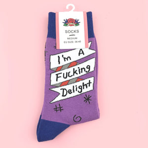 Jubly Umph I'm A F&*^ing Delight Socks