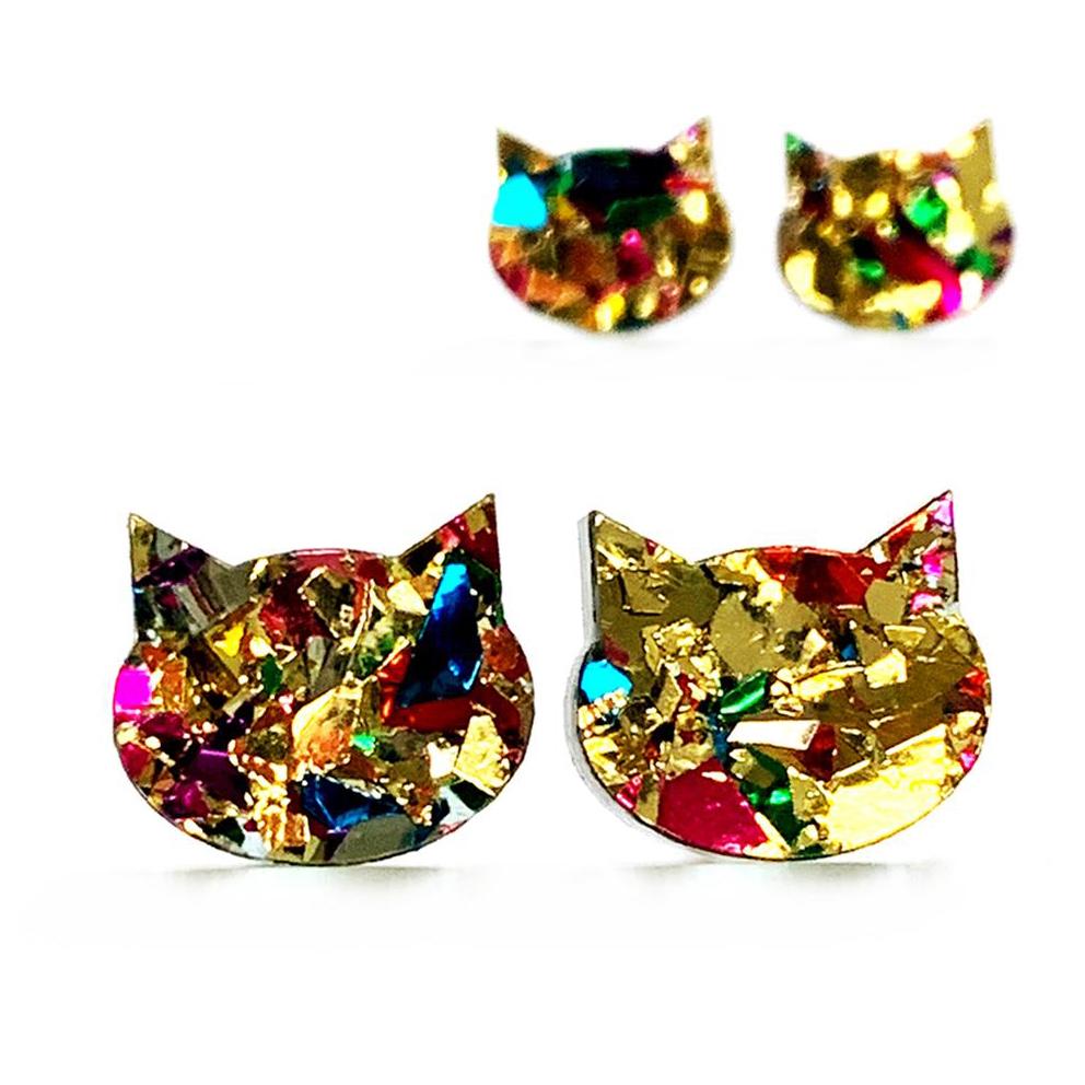 Blossom & Cat Fiesta Cat Earrings - Choose your colour & size!