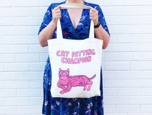 Able & Game - Cat Patting Champion tote