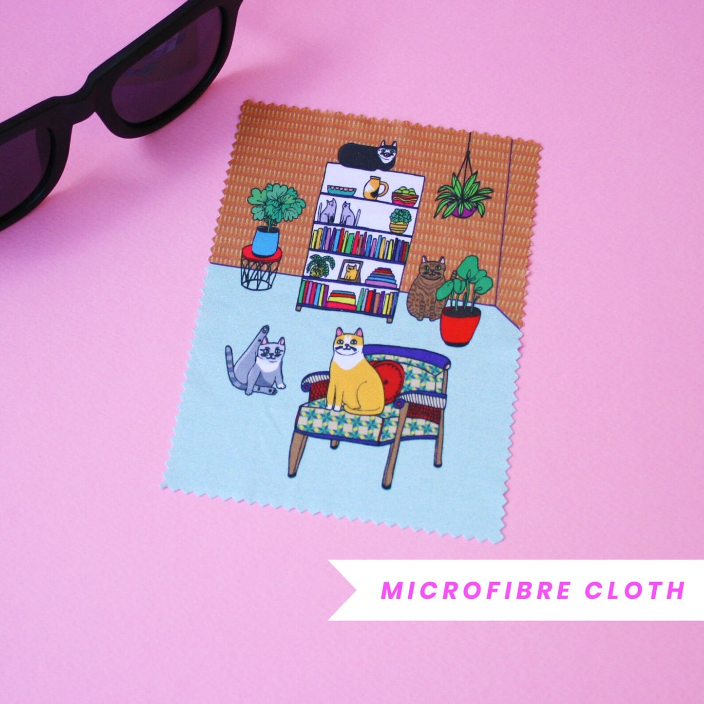 Able & Game - Microfibre Cloth/Glasses Cleaning Cloths - choose from 5 designs!