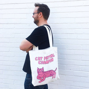 Able & Game - Cat Patting Champion tote