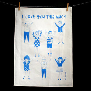 Able & Game - I Love You This Much Tea Towel