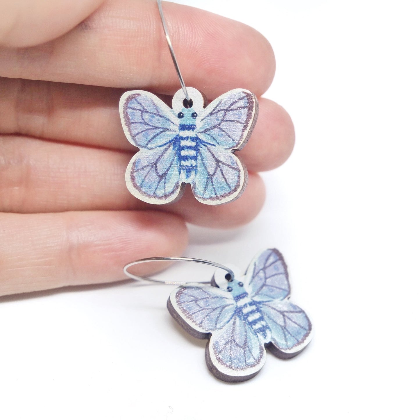 PIxie Nut & Co - Butterfly Hoop earrings