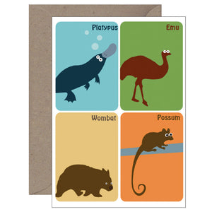 Mokoh Design - Aussie Animals II Magnet Card