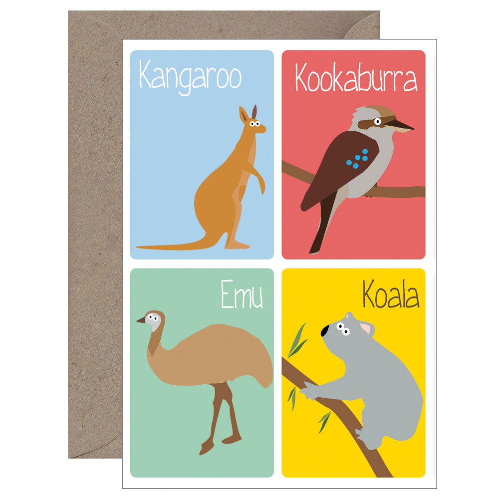 Mokoh Design - Aussies Magnet Card