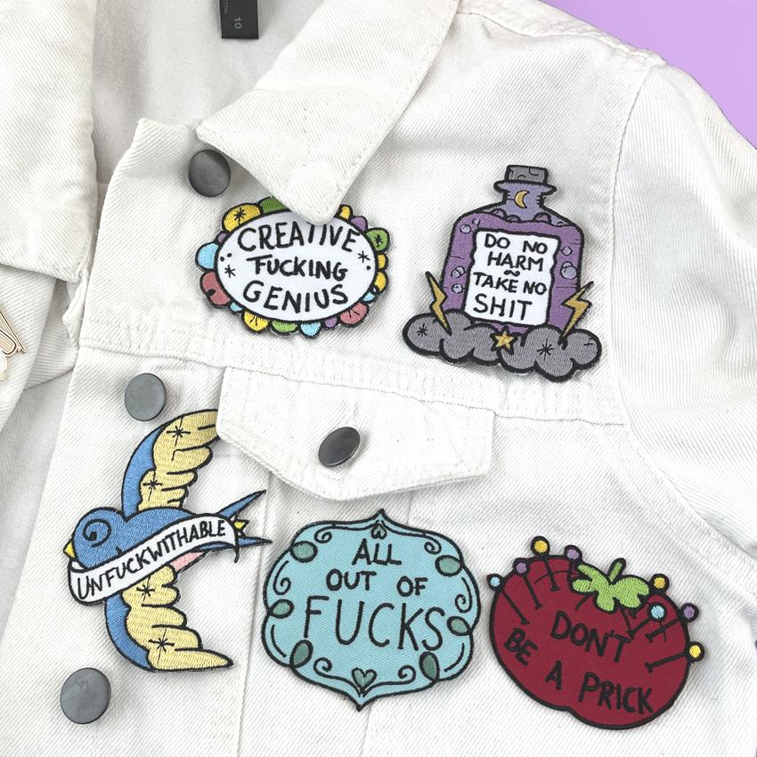 Jubly Umph - All Out Of F***s Embroidered Patch