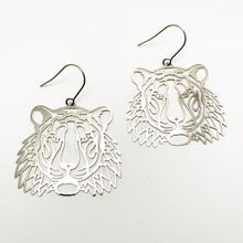 DENZ "Tiger" statement earrings  - choose from silver or gold