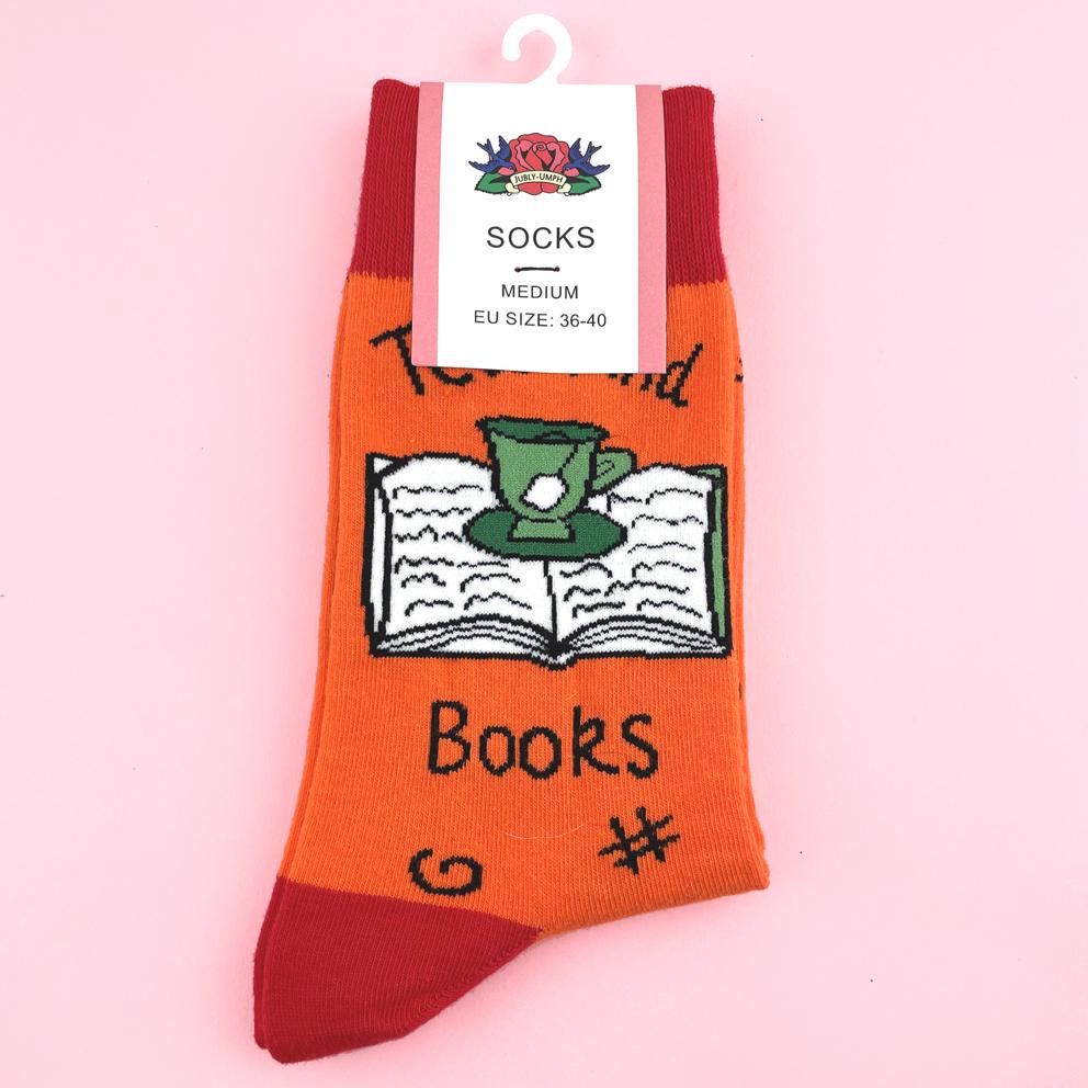 Jubly Umph Tea & Books Socks