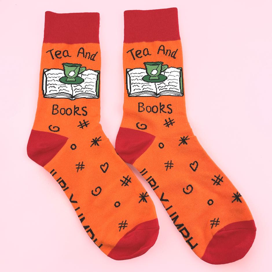 Jubly Umph Tea & Books Socks