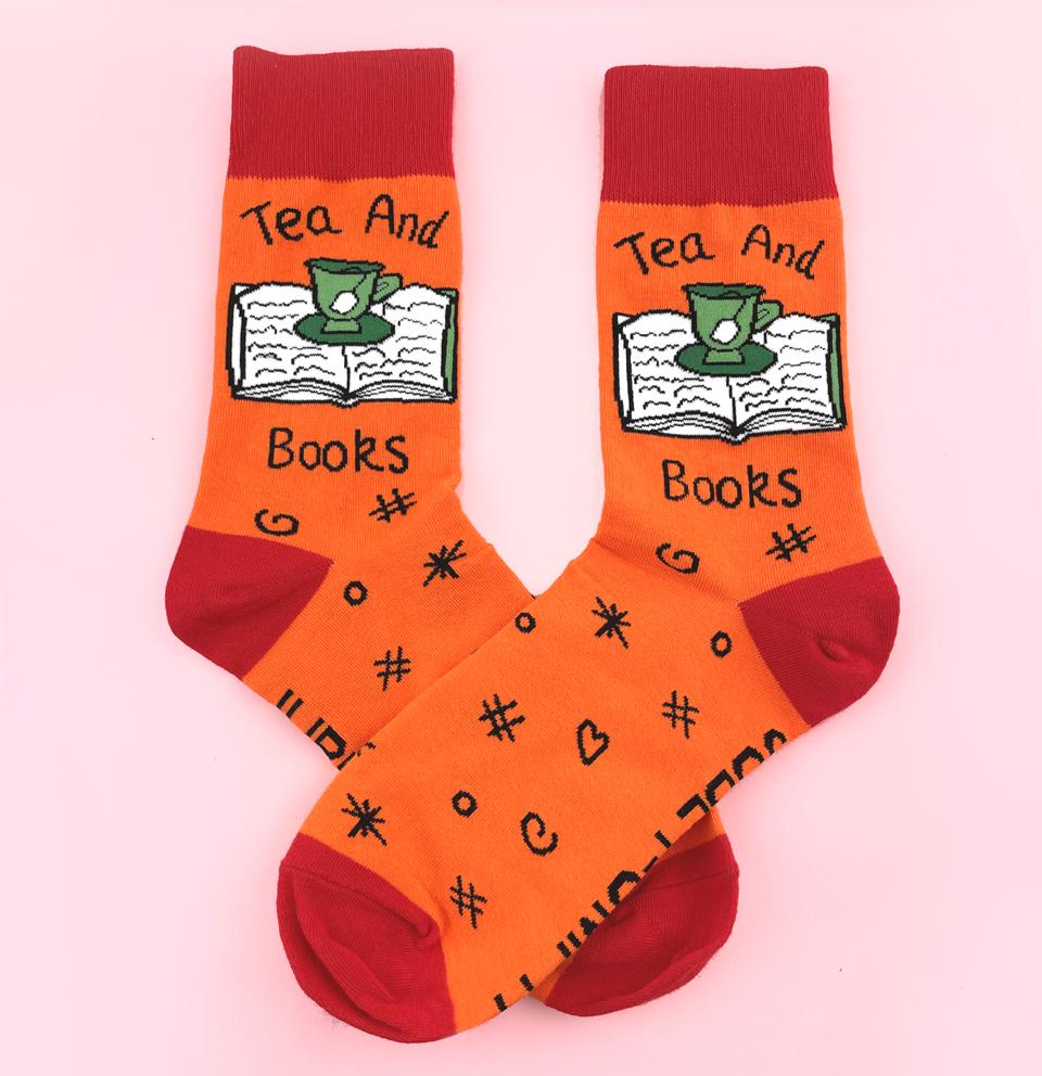 Jubly Umph Tea & Books Socks