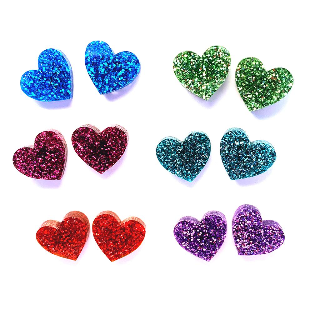 'I heart you' Stud · Choose your Colour