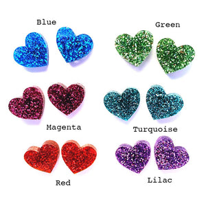 'I heart you' Stud · Choose your Colour