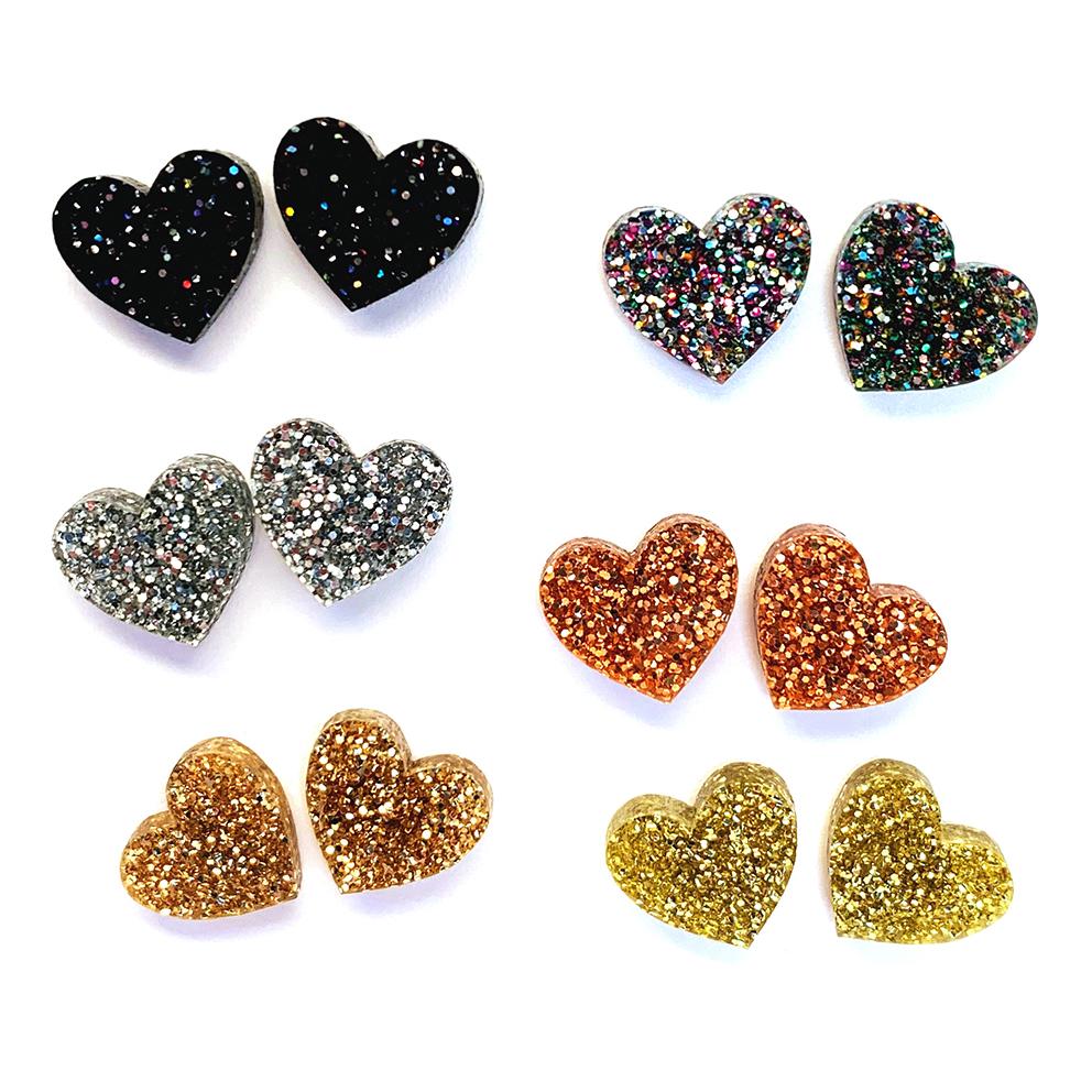 'I heart you' Stud · Choose your Colour