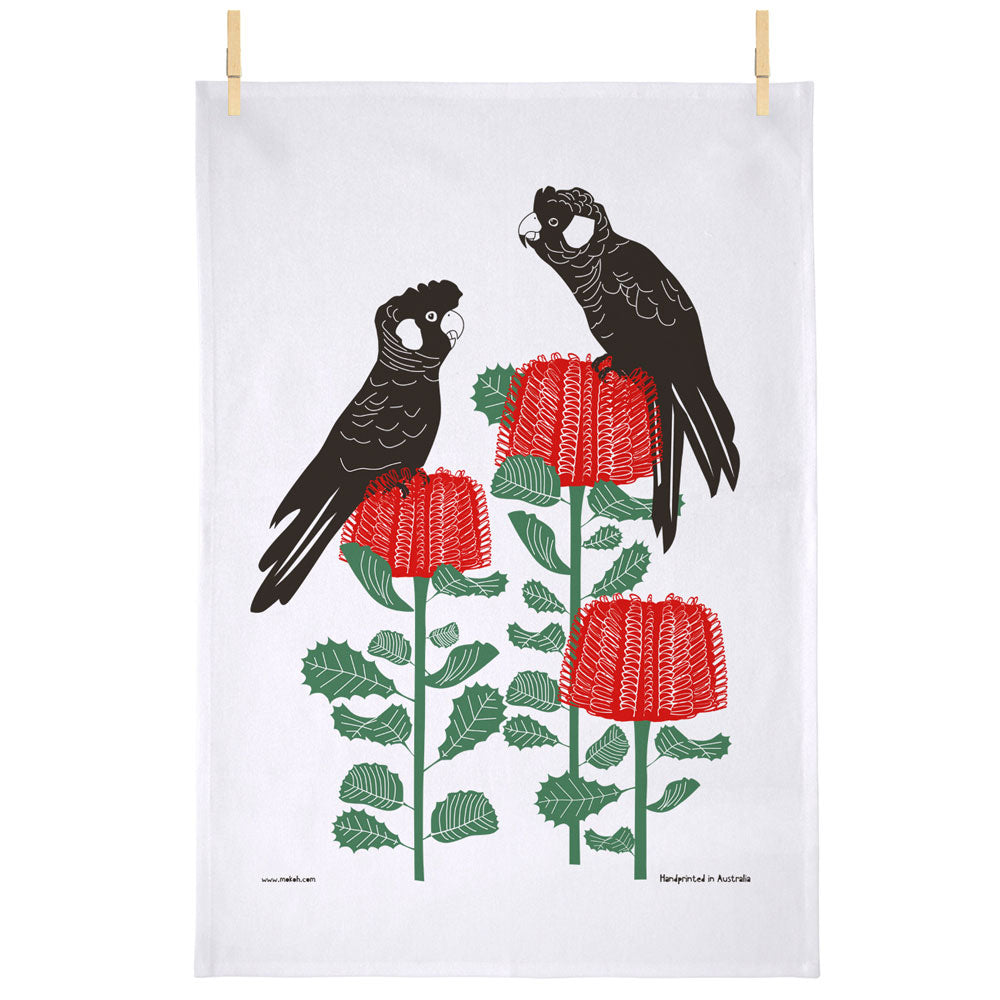 Carnaby on Banksia Teatowel - by Mokoh Design