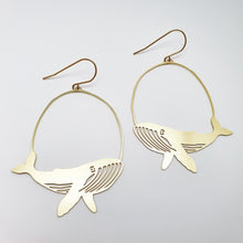 DENZ "whales" statement earrings  - Black, Silver or Gold